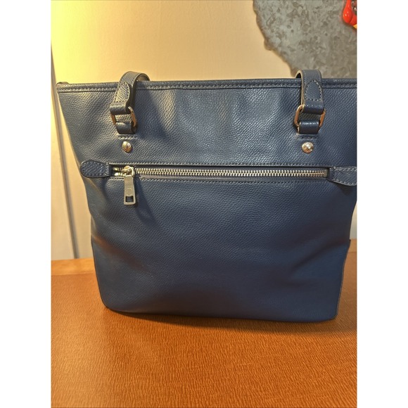 Coach City Zip Crossgrain Leather Shoulder Tote Bag - Picture 7 of 15